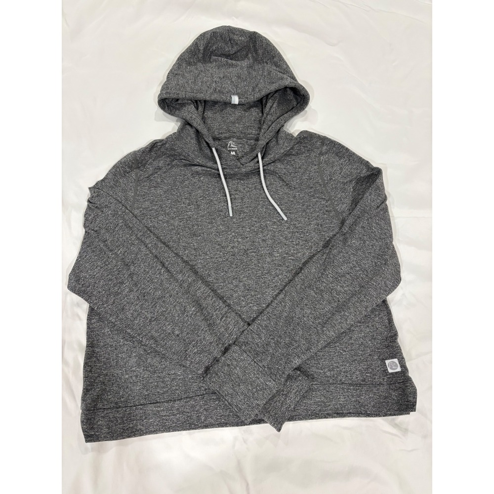 Rhoback Women's Tempo Performance Hoodie Heather Charcoal Grey Size Medium